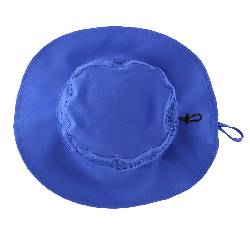 Connectyle Toddler Baby UV Sun Hat for Kids Adjustable Summer Beach Hat Fishing Sun Hat S Royal Blue - Image 2
